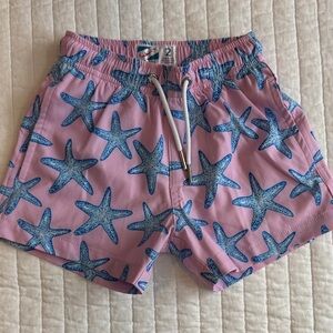 Bermies 2T Pink Starfish Swim Shorts